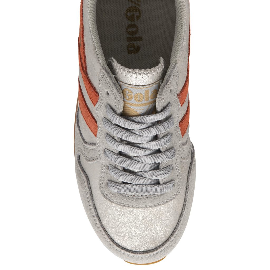 Gola Classics Daytona Blaze Sneakers Plateadas Coral Colombia | 915TBODFH