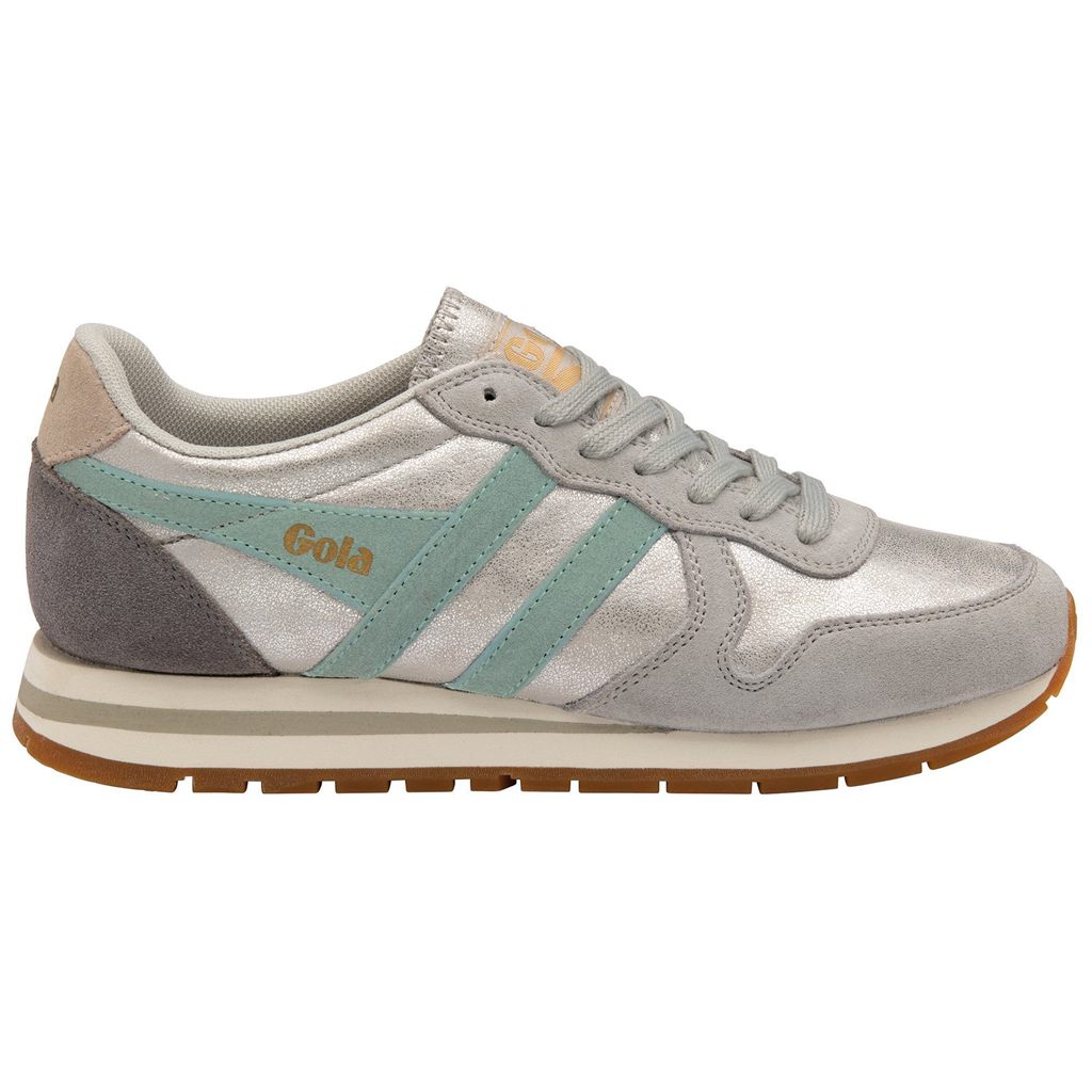 Gola Classics Daytona Blaze Sneakers Plateadas Verde Gris Colombia | 175VDUALC