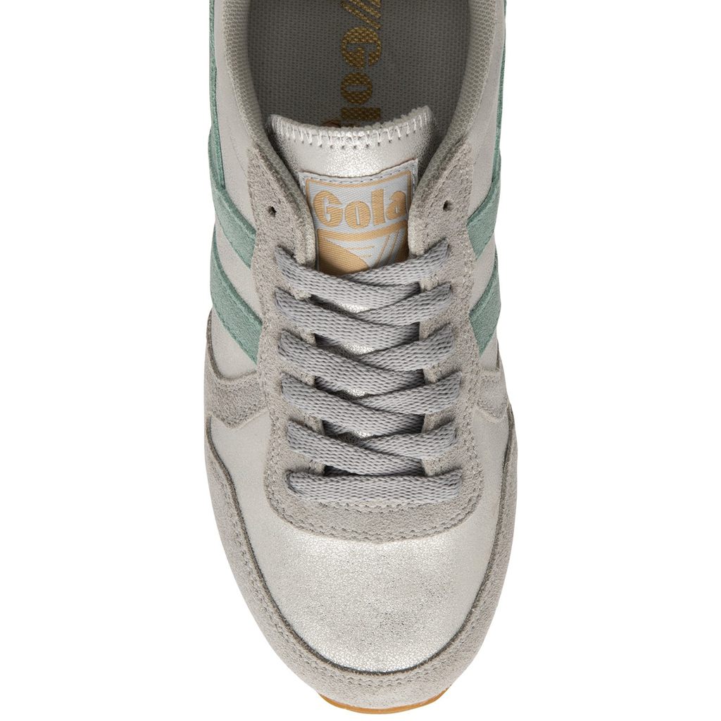 Gola Classics Daytona Blaze Sneakers Plateadas Verde Gris Colombia | 175VDUALC