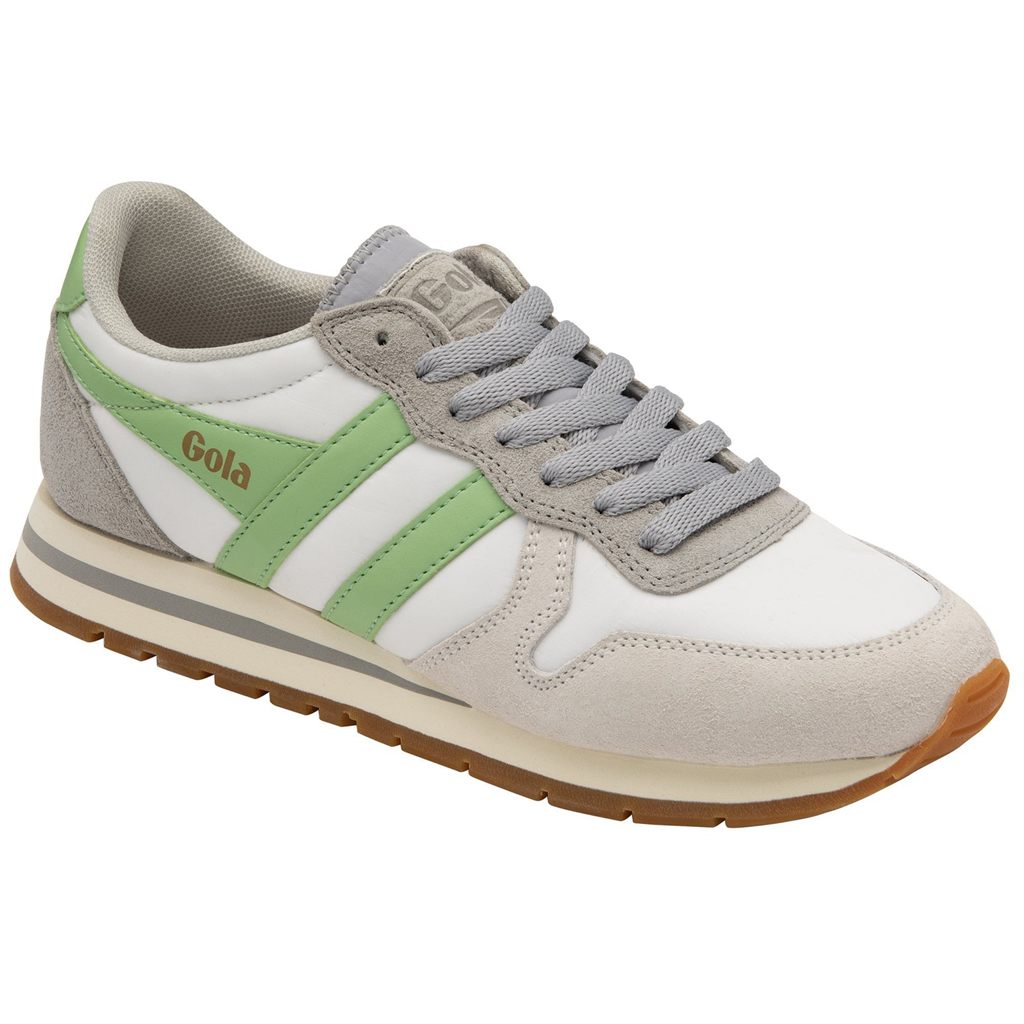 Gola Classics Daytona Chute Sneakers Blancas Gris Claro Verde Colombia | 402LWTNOZ