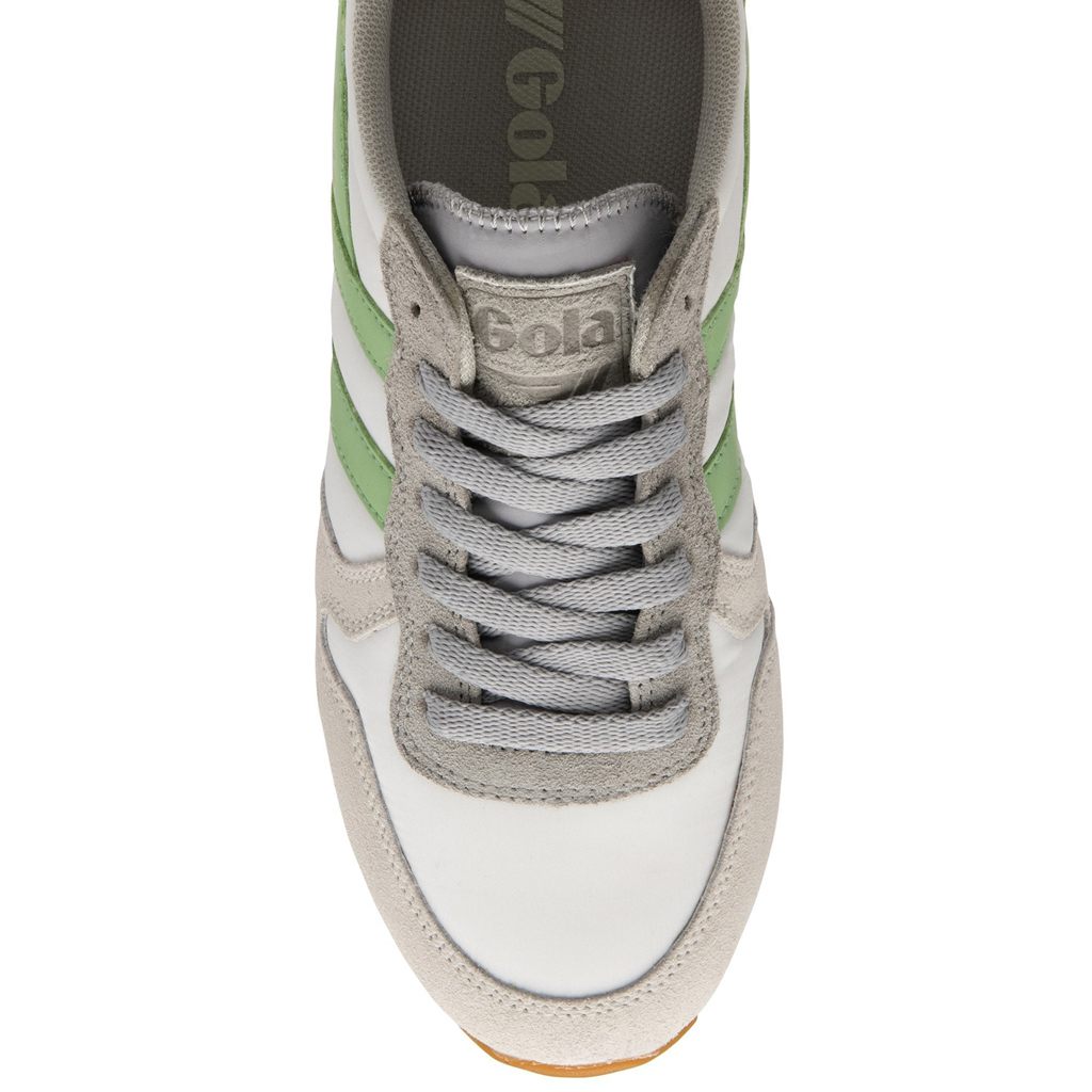 Gola Classics Daytona Chute Sneakers Blancas Gris Claro Verde Colombia | 402LWTNOZ