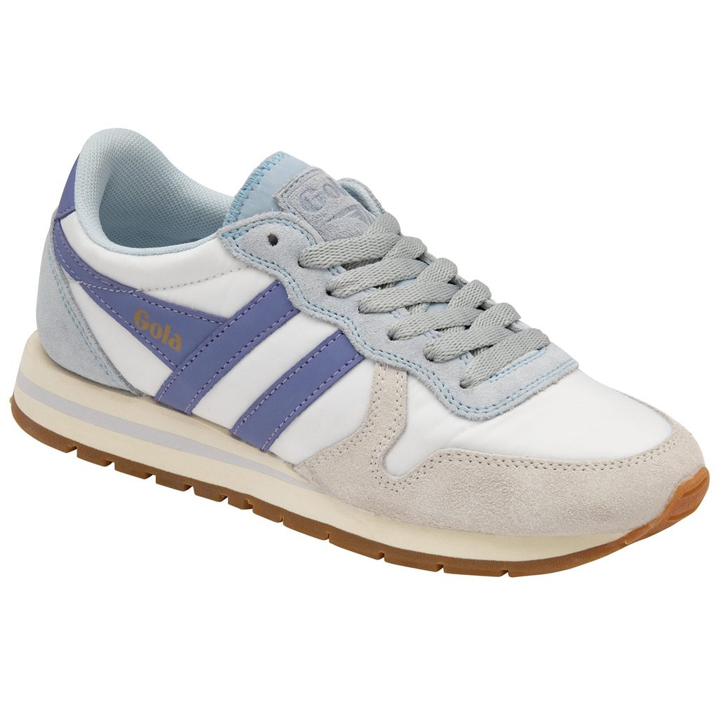 Gola Classics Daytona Chute Sneakers Blancas Azules Lavanda Colombia | 840EZCUQG