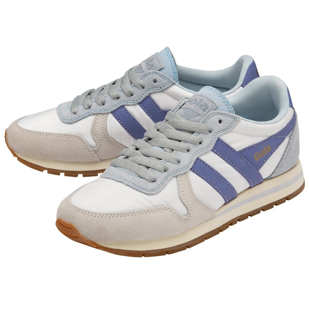 Gola Classics Daytona Chute Sneakers Blancas Azules Lavanda Colombia | 840EZCUQG