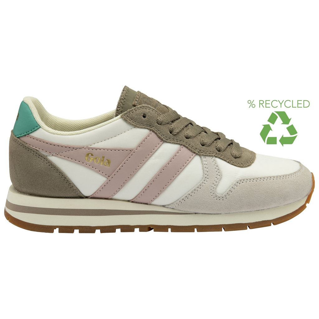Gola Classics Daytona Chute Sneakers Blancas Rosas Colombia | 971RJFDAB