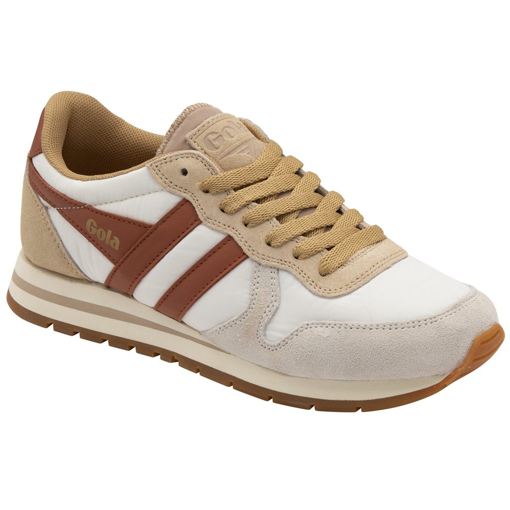 Gola Classics Daytona Chute Sneakers Blancas Naranjas Colombia | 215LGUHJY