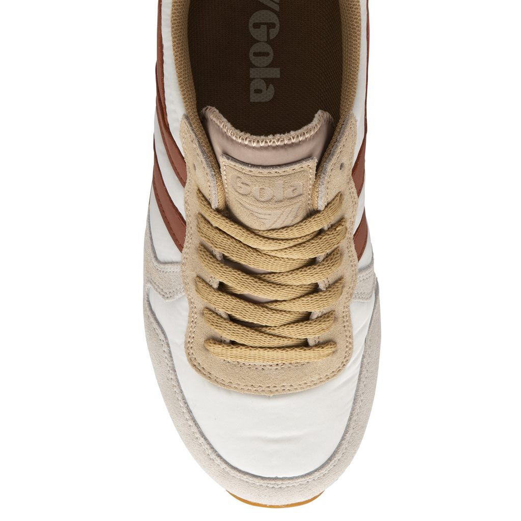 Gola Classics Daytona Chute Sneakers Blancas Naranjas Colombia | 215LGUHJY