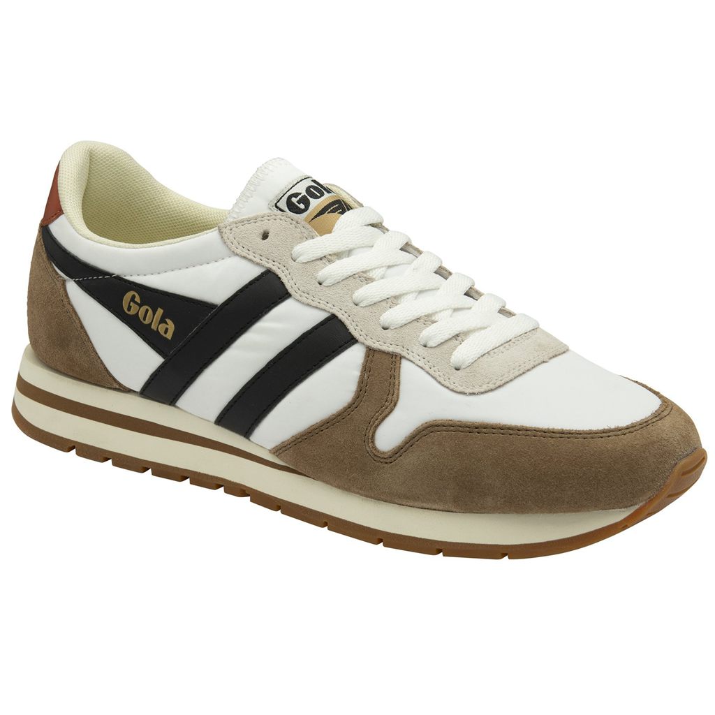 Gola Classics Daytona Chute Sneakers Blancas Negras Colombia | 619XBZJMF