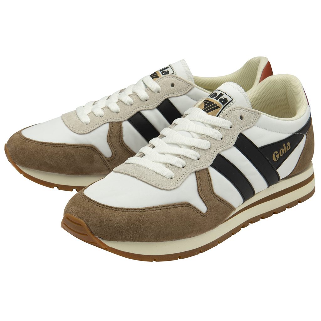 Gola Classics Daytona Chute Sneakers Blancas Negras Colombia | 619XBZJMF