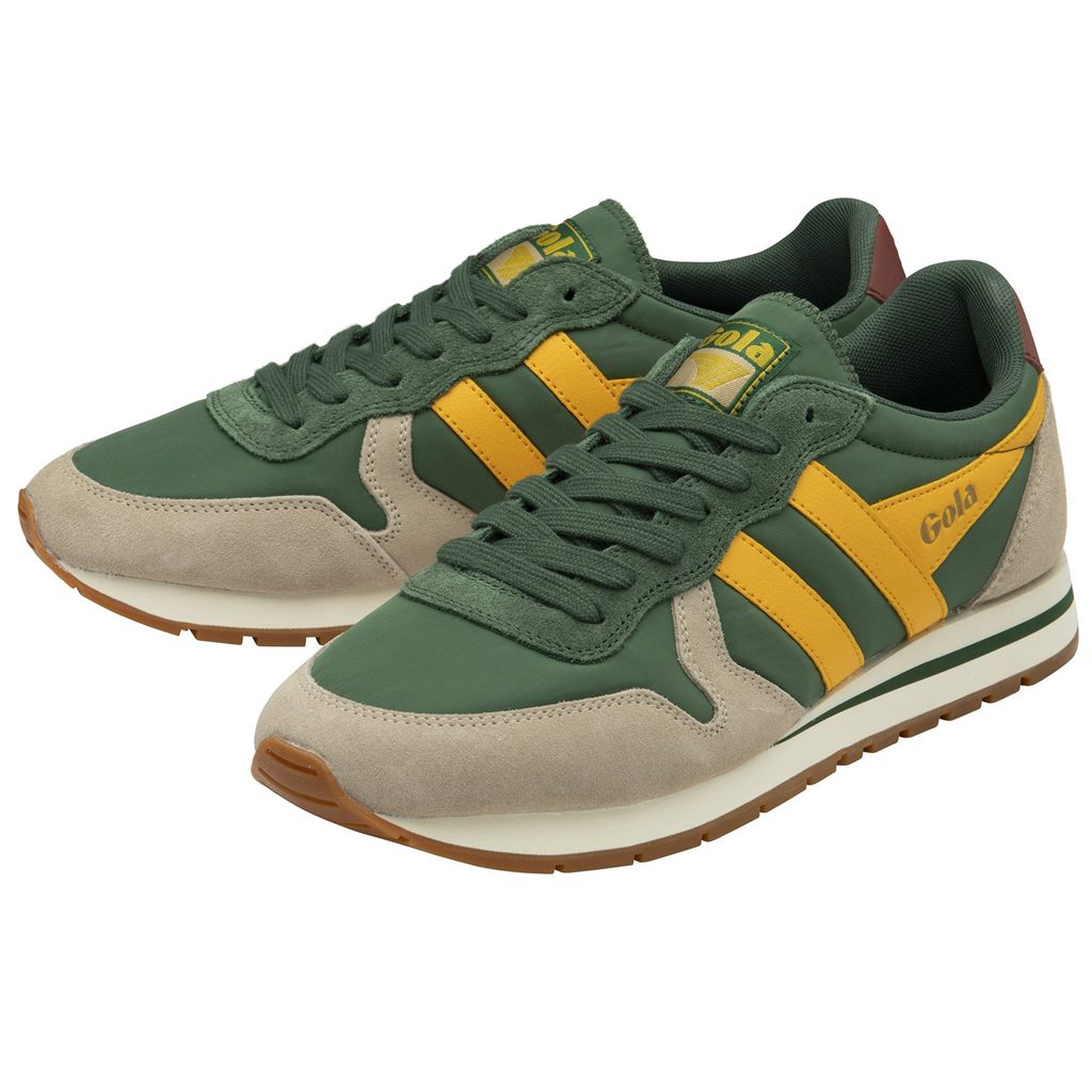 Gola Classics Daytona Chute Sneakers Evergreen Bone Sun Colombia | 825ZKOLCU