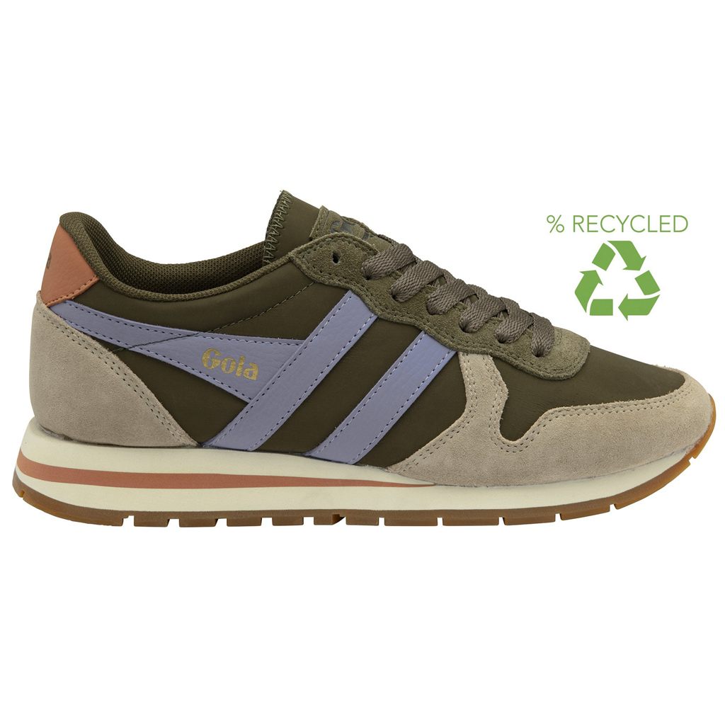 Gola Classics Daytona Chute Sneakers Kaki Lavanda Colombia | 265FANPGJ