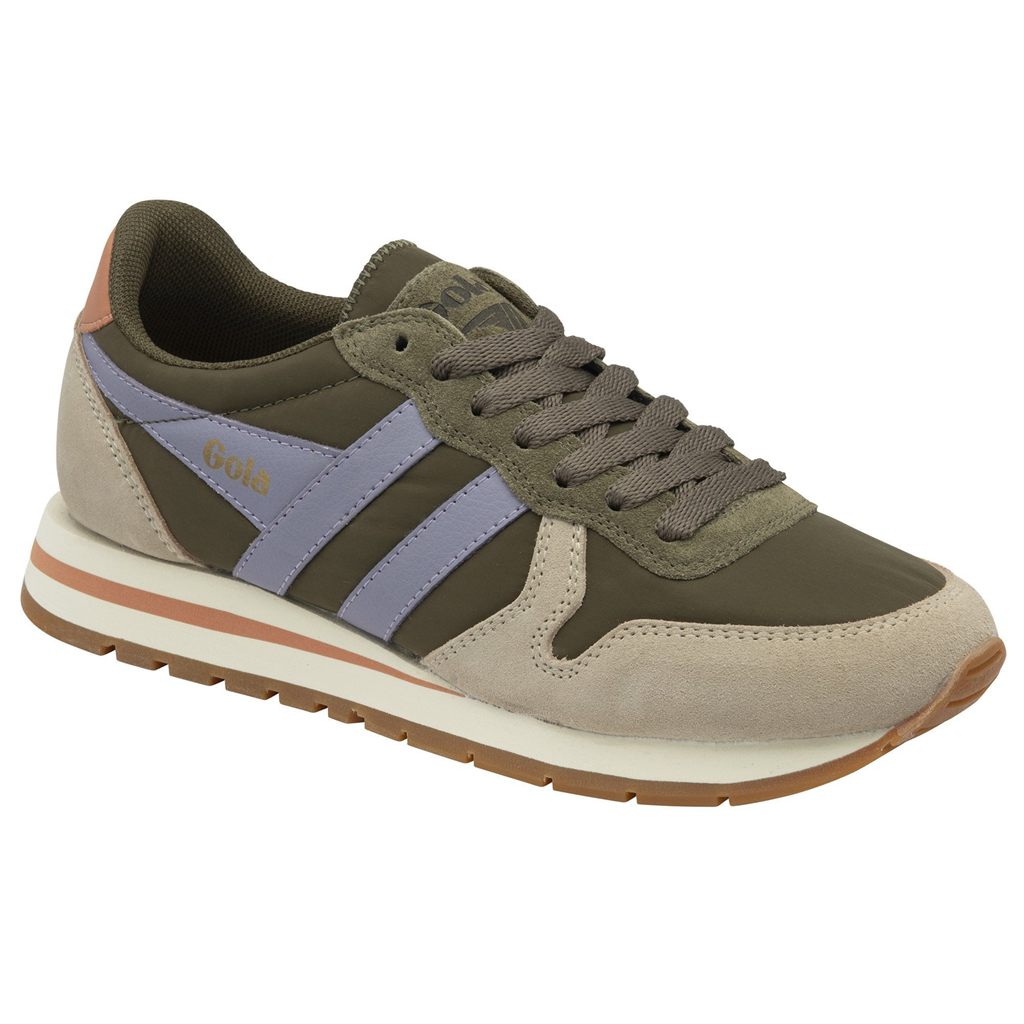 Gola Classics Daytona Chute Sneakers Kaki Lavanda Colombia | 265FANPGJ