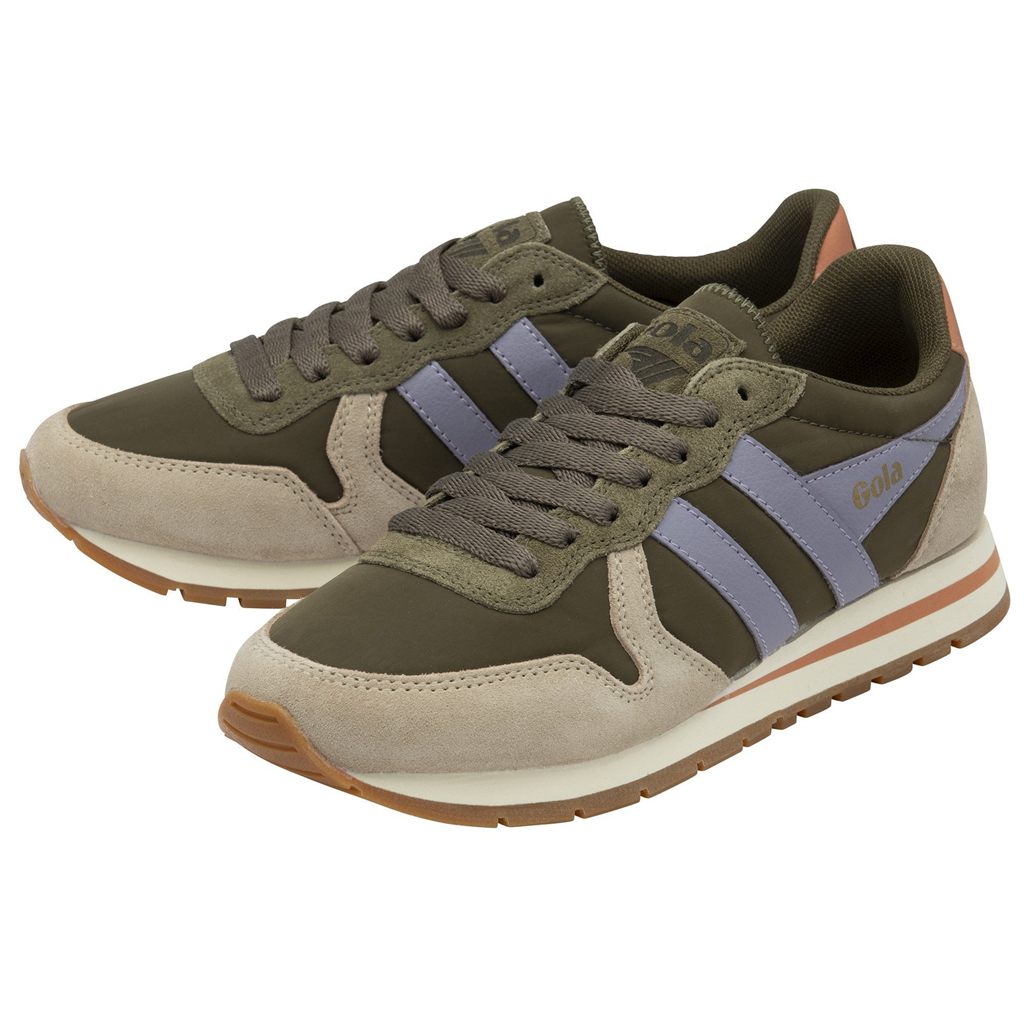 Gola Classics Daytona Chute Sneakers Kaki Lavanda Colombia | 265FANPGJ