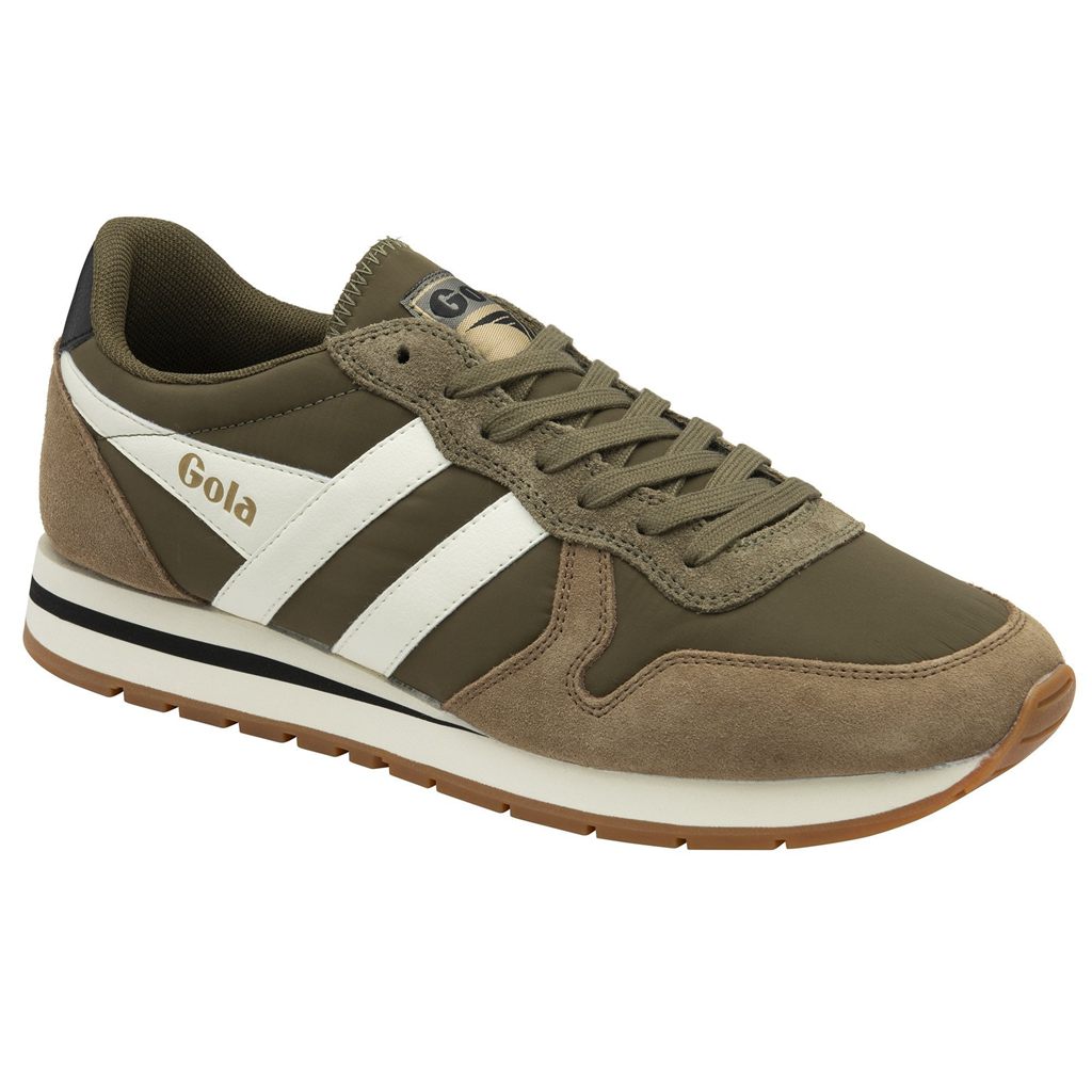 Gola Classics Daytona Chute Sneakers Kaki Blancas Colombia | 634JOKBIL