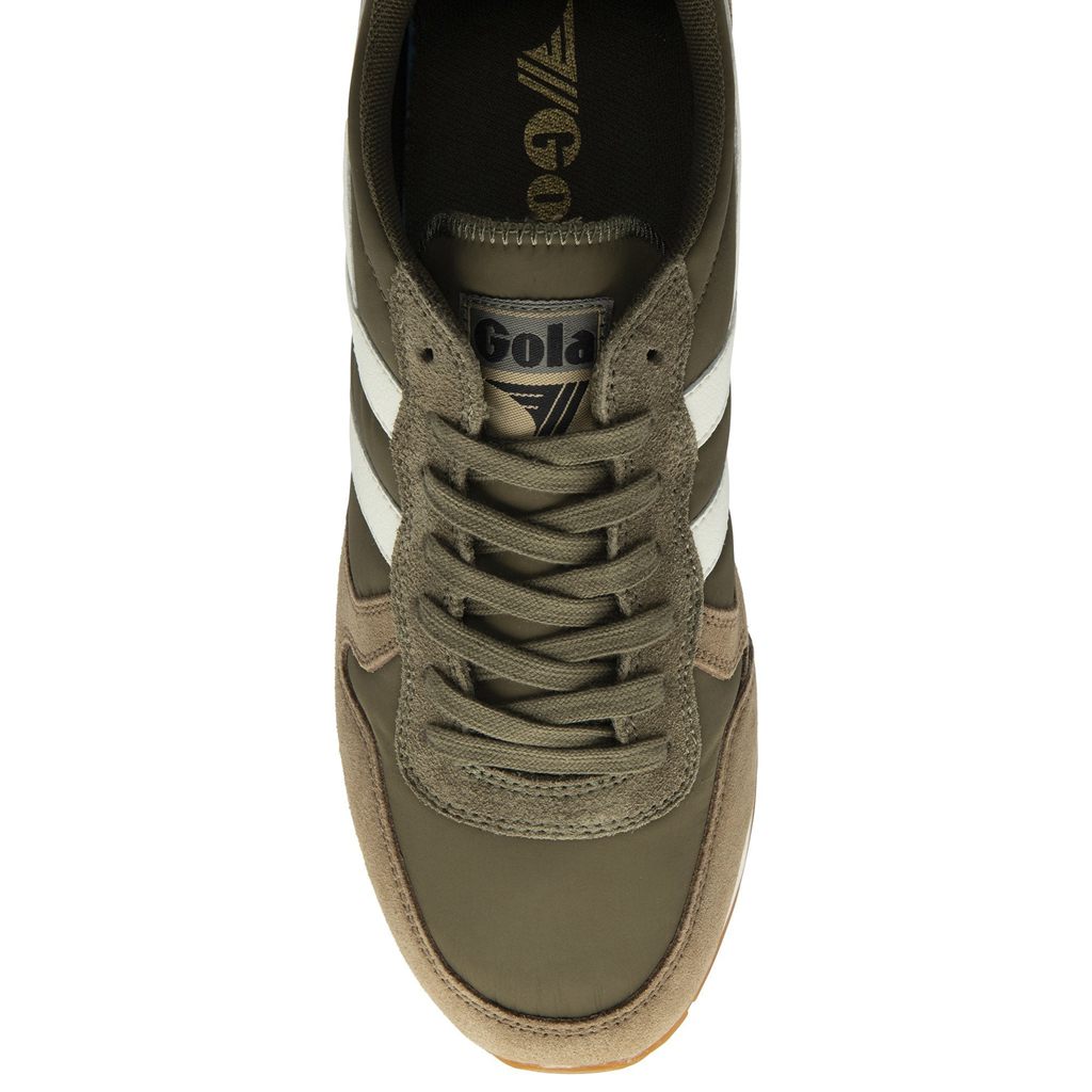 Gola Classics Daytona Chute Sneakers Kaki Blancas Colombia | 634JOKBIL