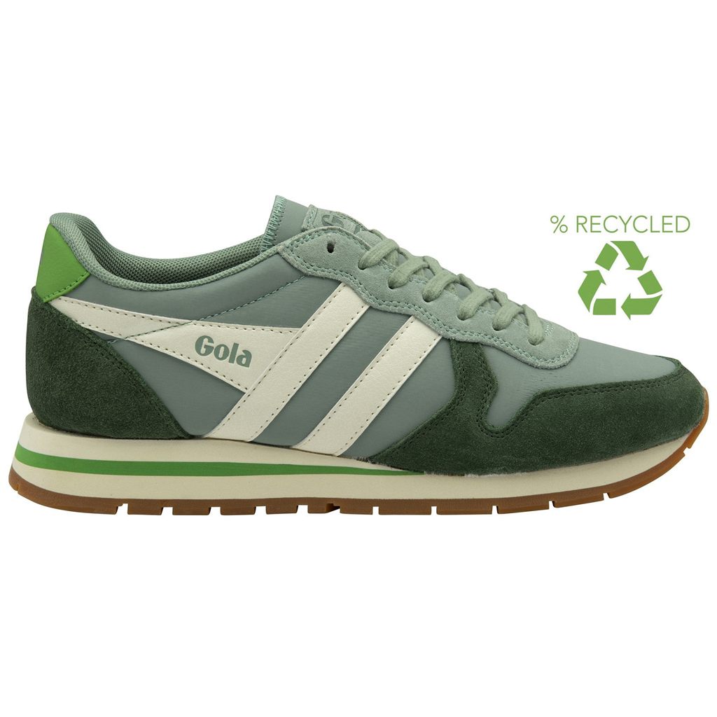 Gola Classics Daytona Chute Sneakers Verde Blancas Colombia | 798AMFKRV