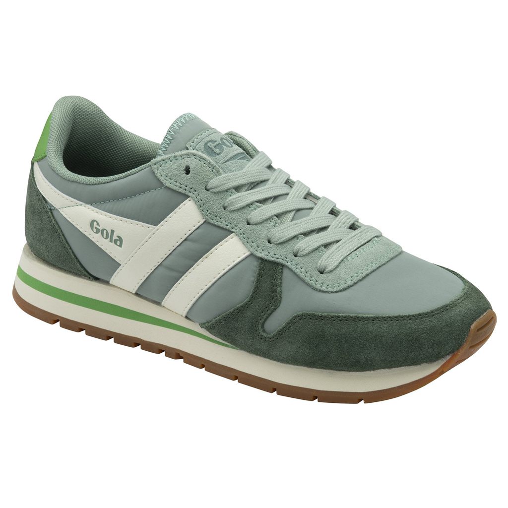 Gola Classics Daytona Chute Sneakers Verde Blancas Colombia | 798AMFKRV