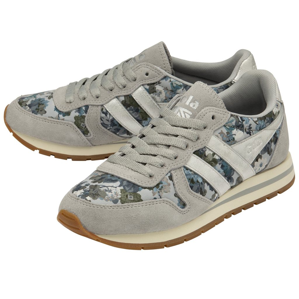 Gola Classics Daytona LBTY CG Sneakers Gris Claro Plateadas Colombia | 354IYUJNP