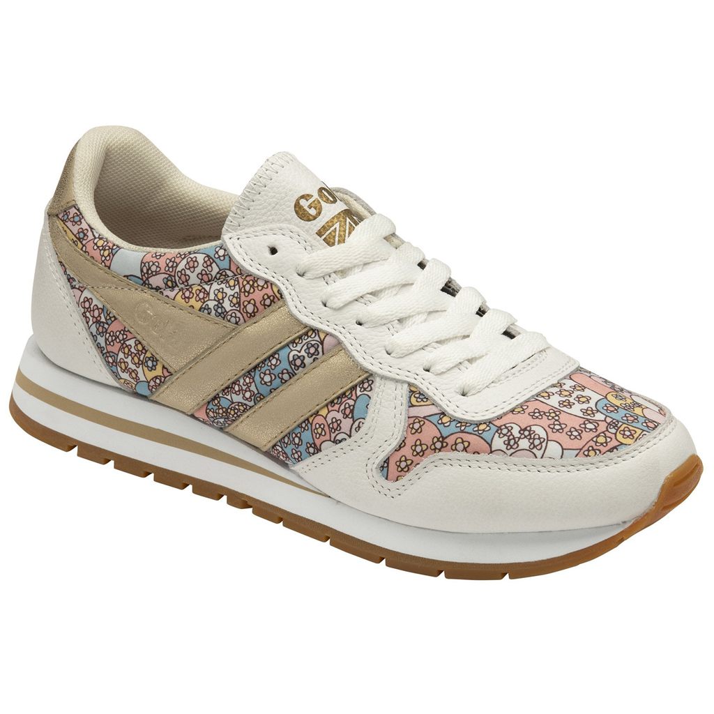 Gola Classics Daytona LBTY CP Sneakers Blancas Doradas Colombia | 154EGUDWA