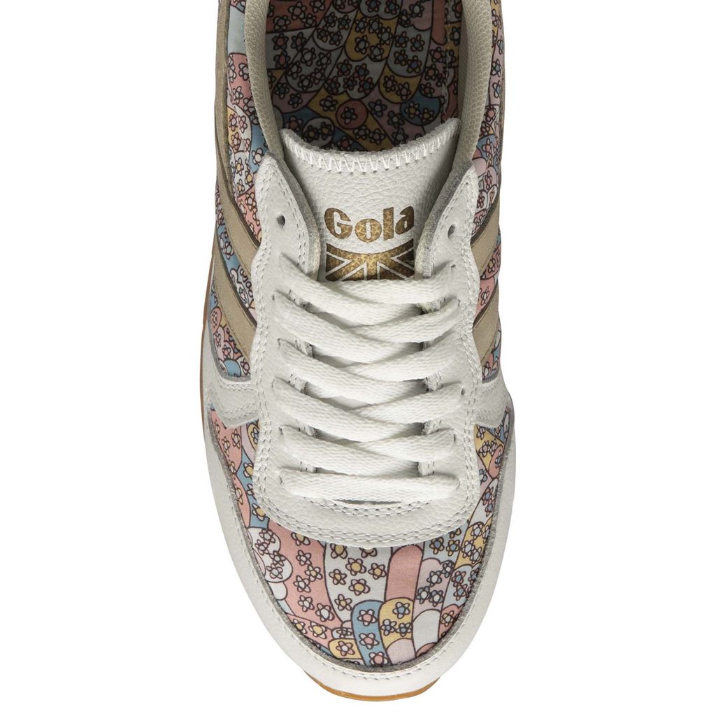 Gola Classics Daytona LBTY CP Sneakers Blancas Doradas Colombia | 154EGUDWA