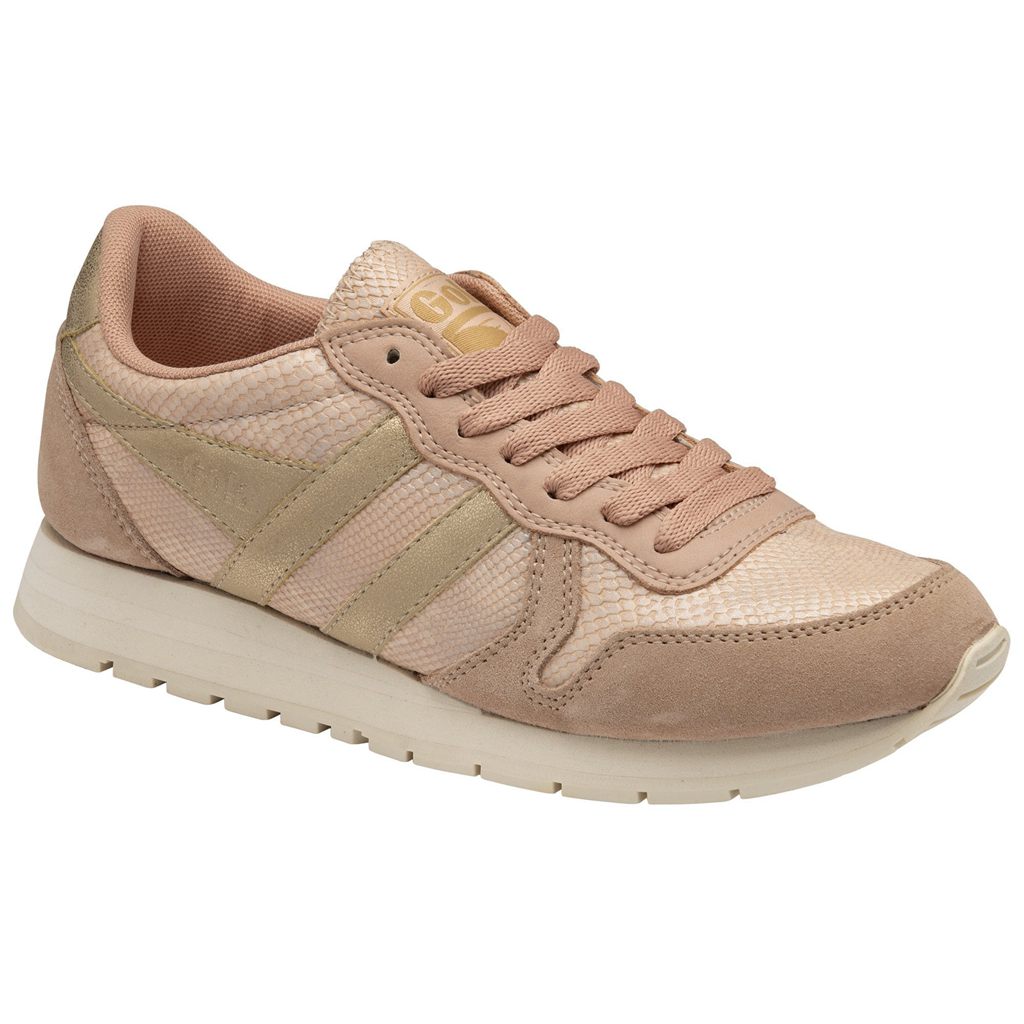 Gola Classics Daytona Lizard Sneakers Rosas Doradas Colombia | 417BLSJDX