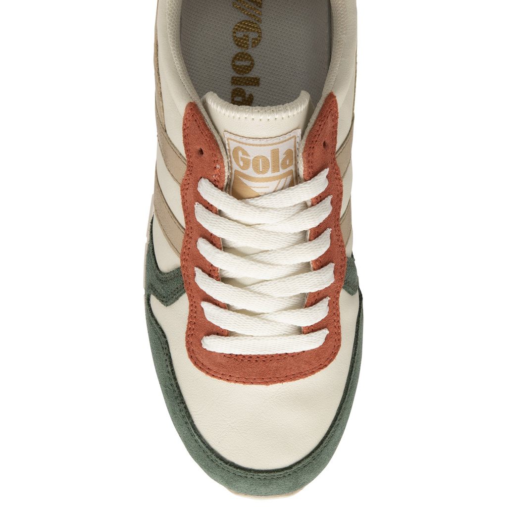 Gola Classics Daytona Quadrant Sneakers Blancas Doradas Rosas Colombia | 782DTJMSW