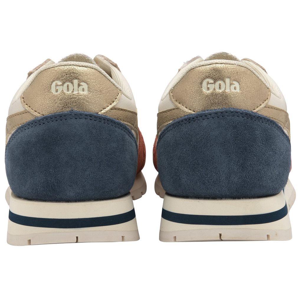 Gola Classics Daytona Quadrant Sneakers Blancas Naranjas Doradas Colombia | 835KHSCXY