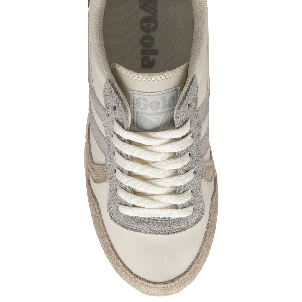 Gola Classics Daytona Quadrant Sneakers Blancas Gris Plateadas Colombia | 712GVARQN