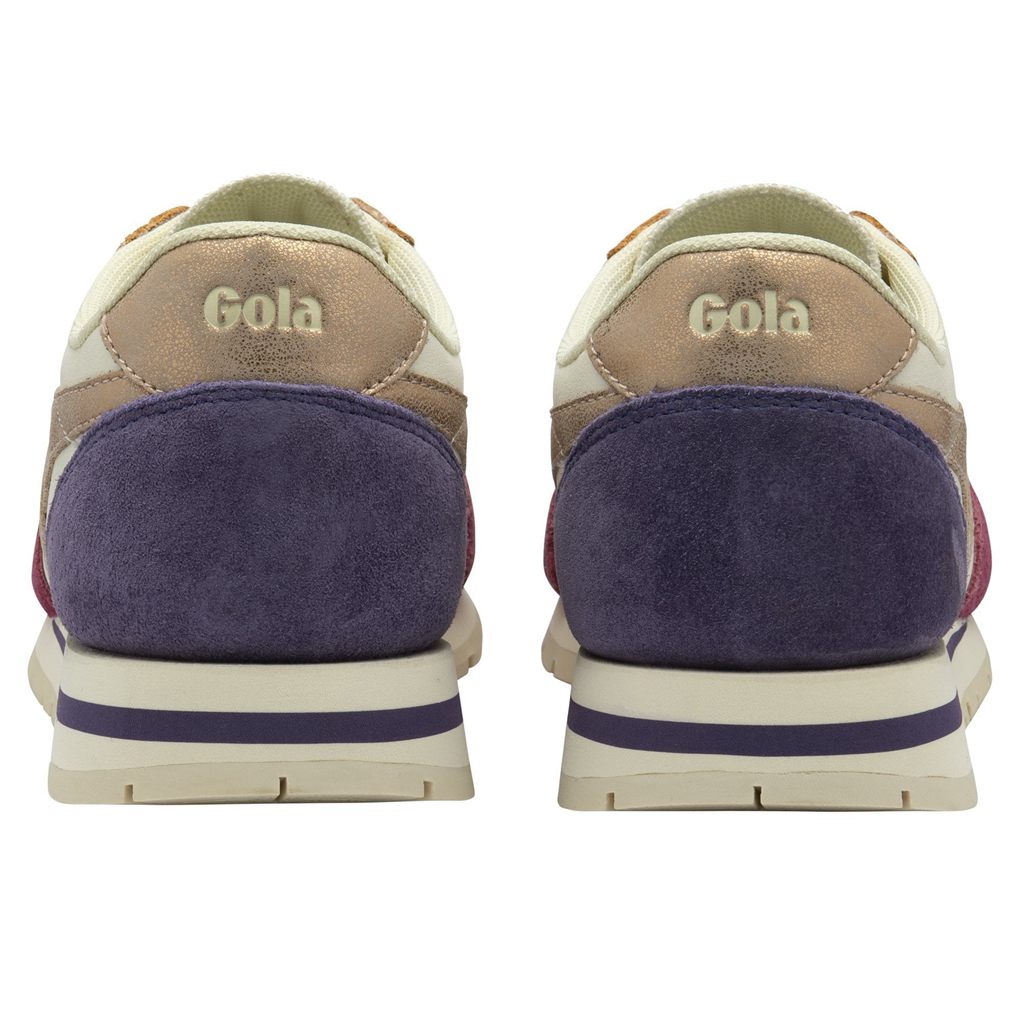 Gola Classics Daytona Quadrant Sneakers Blancas Rosas Doradas Colombia | 274UZIWSL
