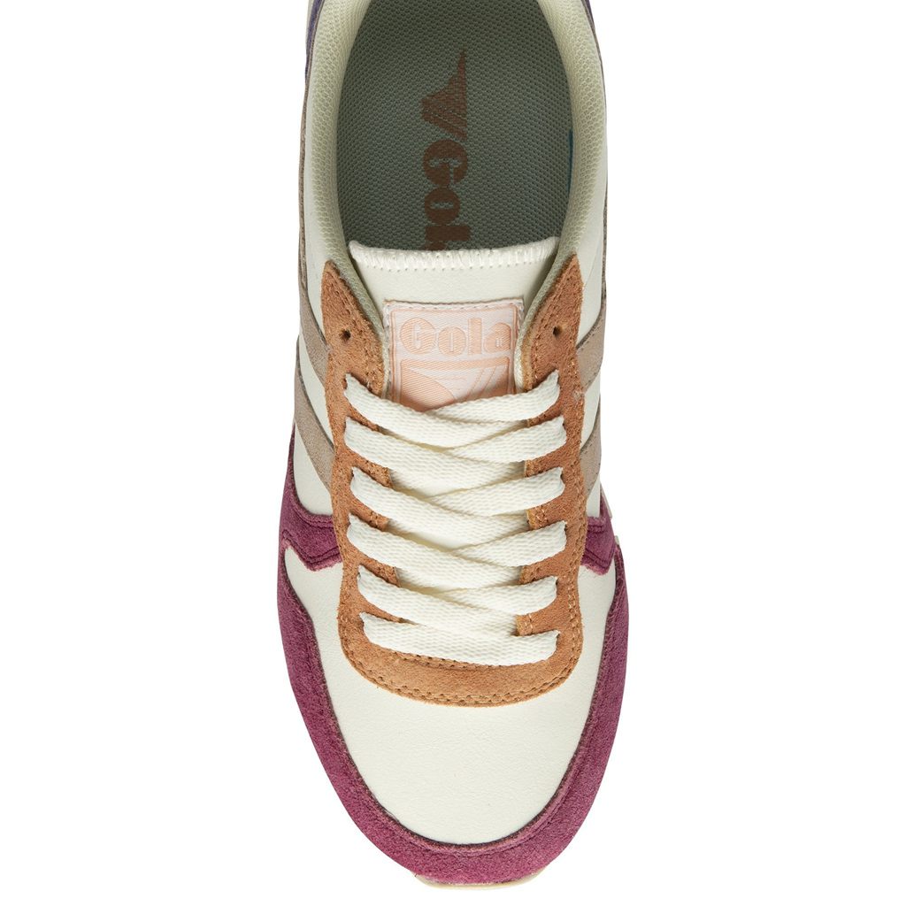 Gola Classics Daytona Quadrant Sneakers Blancas Rosas Doradas Colombia | 274UZIWSL