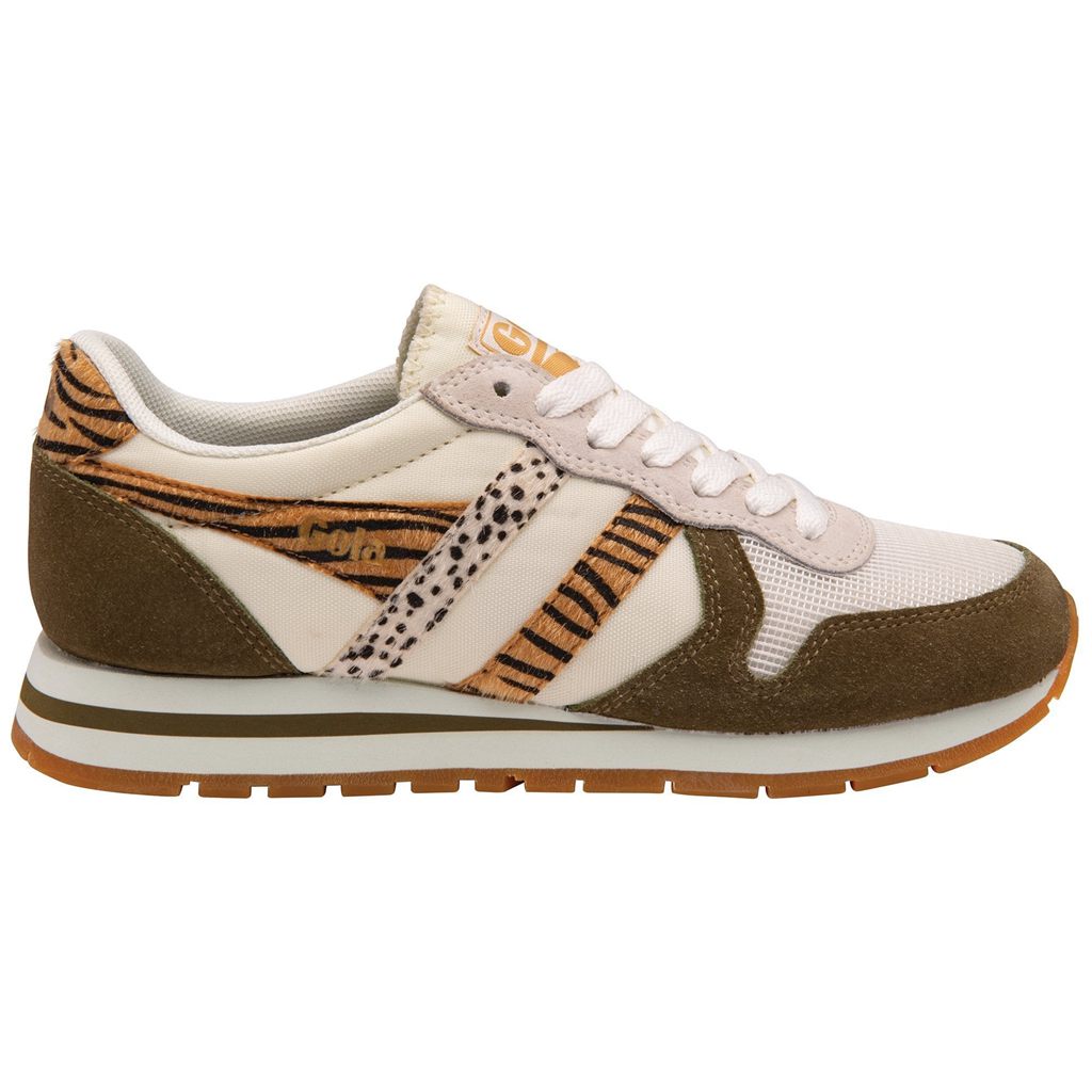 Gola Classics Daytona Safari Sneakers Blancas Kaki Colombia | 603KJARQO