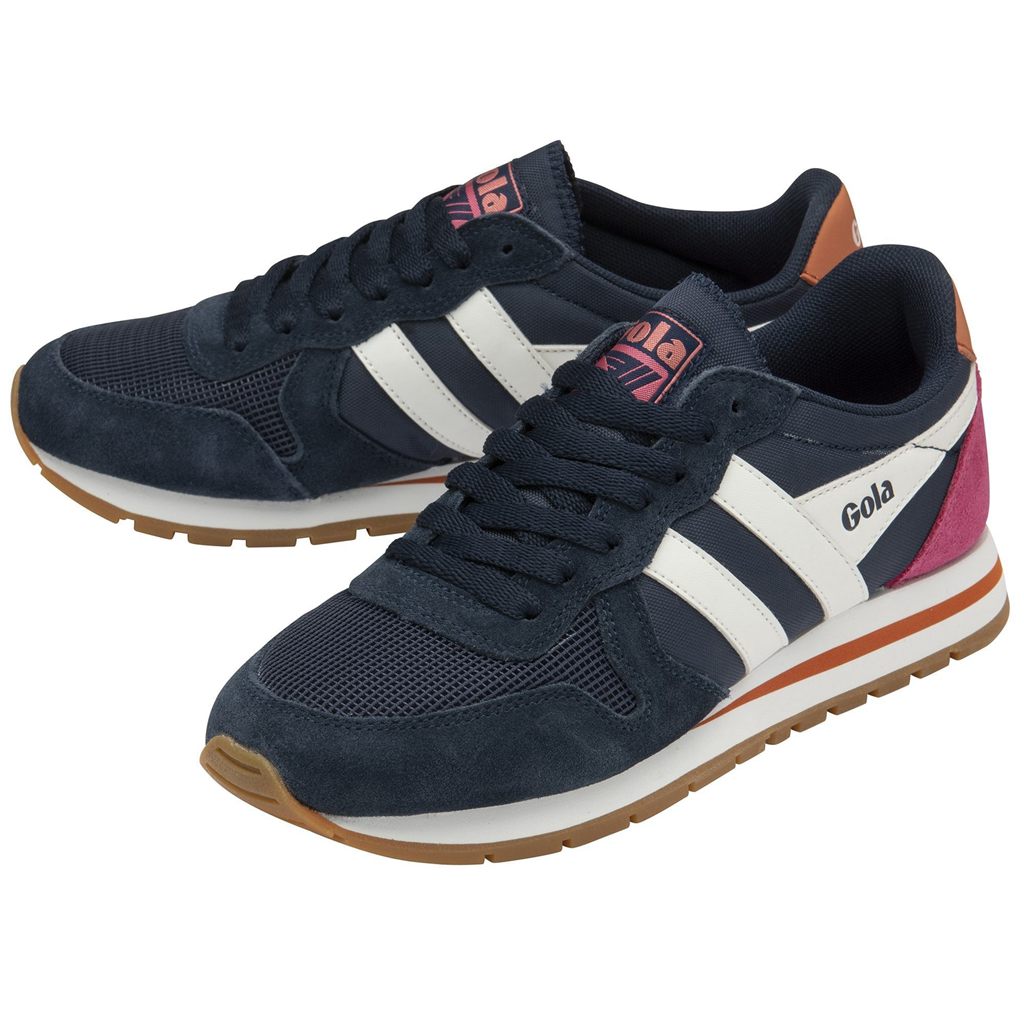 Gola Classics Daytona Sneakers Azul Marino Blancas Coral Colombia | 861LUKPNR
