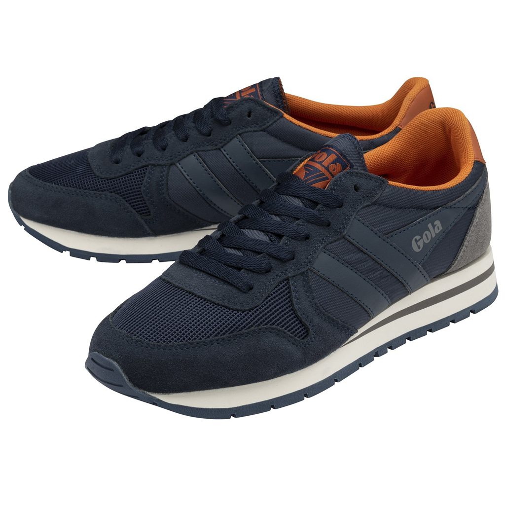 Gola Classics Daytona Sneakers Azul Marino Naranjas Colombia | 905SFDAHG