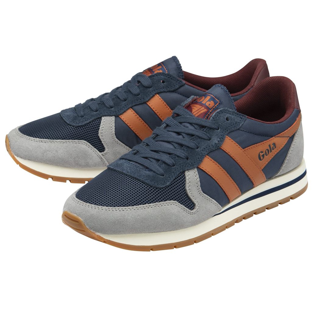 Gola Classics Daytona Sneakers Azul Marino Naranjas Colombia | 259YKMHSU