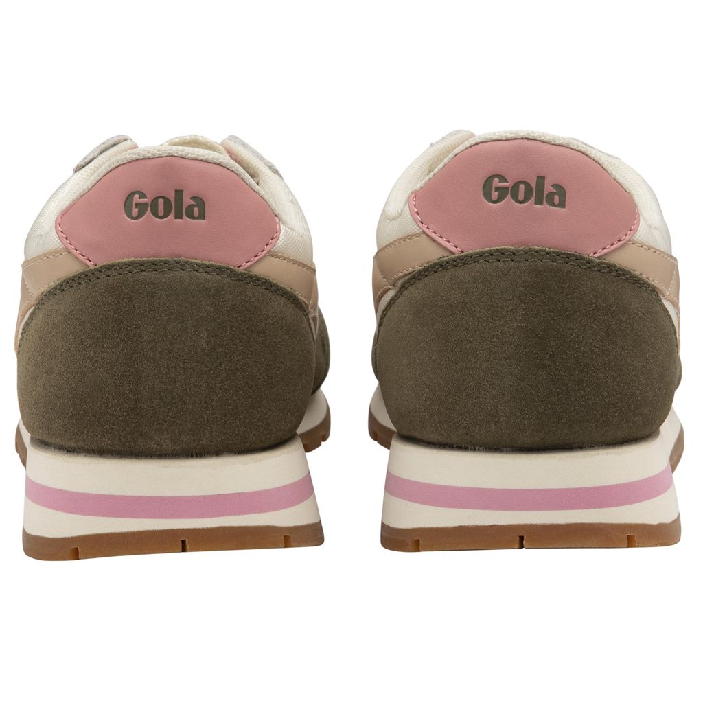 Gola Classics Daytona Sneakers Blancas Kaki Rosas Colombia | 259USTQFN