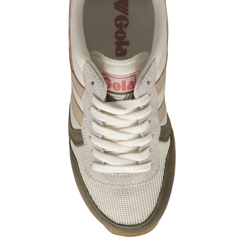 Gola Classics Daytona Sneakers Blancas Kaki Rosas Colombia | 259USTQFN