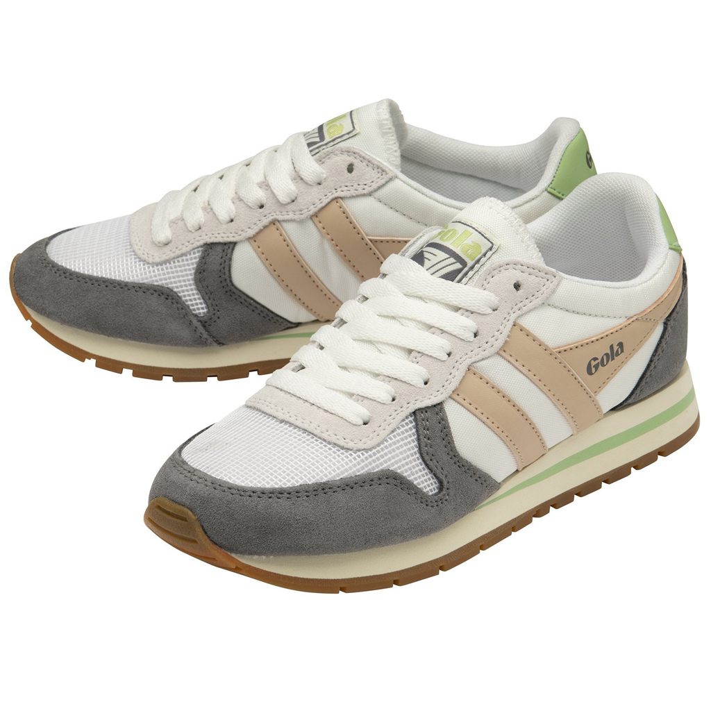 Gola Classics Daytona Sneakers Blancas Rosas Verde Colombia | 127CFBXPJ