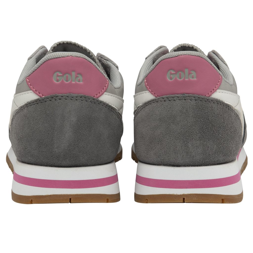 Gola Classics Daytona Sneakers Gris Claro Blancas Rosas Colombia | 876PLDWCI