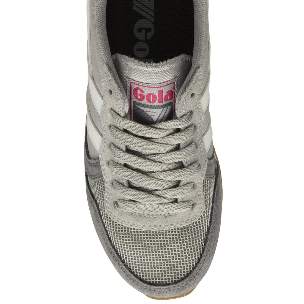 Gola Classics Daytona Sneakers Gris Claro Blancas Rosas Colombia | 876PLDWCI