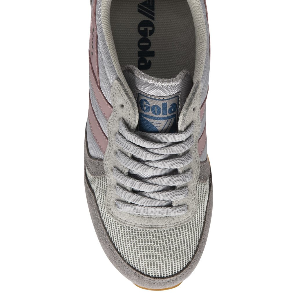 Gola Classics Daytona Sneakers Gris Claro Rosas Colombia | 582KFWGQM