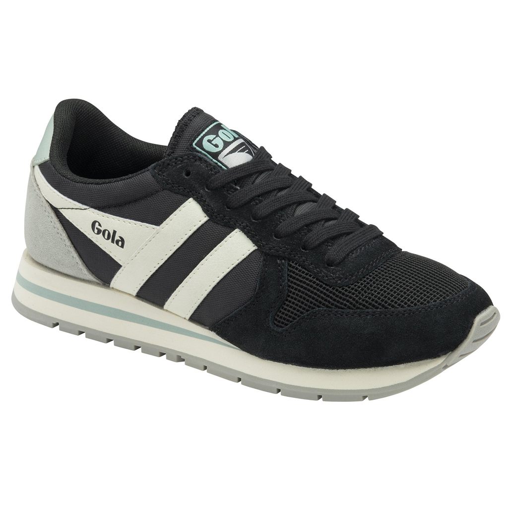Gola Classics Daytona Sneakers Negras Blancas Colombia | 032KNUXCB