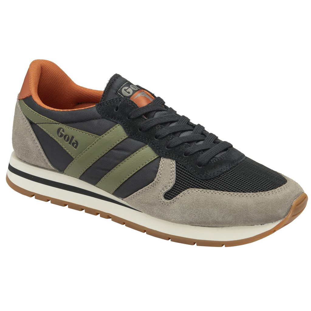 Gola Classics Daytona Sneakers Negras Kaki Colombia | 326UTINJZ