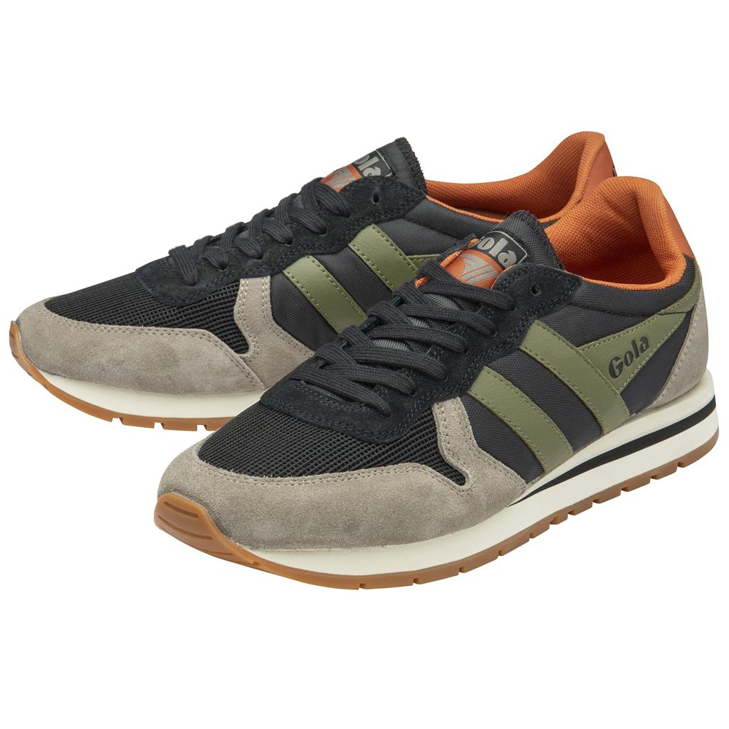 Gola Classics Daytona Sneakers Negras Kaki Colombia | 326UTINJZ