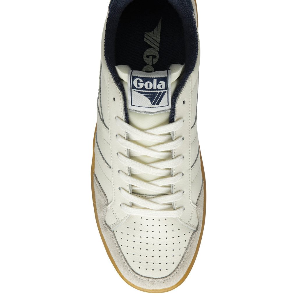 Gola Classics Eagle '86 Sneakers Blancas Azul Marino Colombia | 594BXIFDN