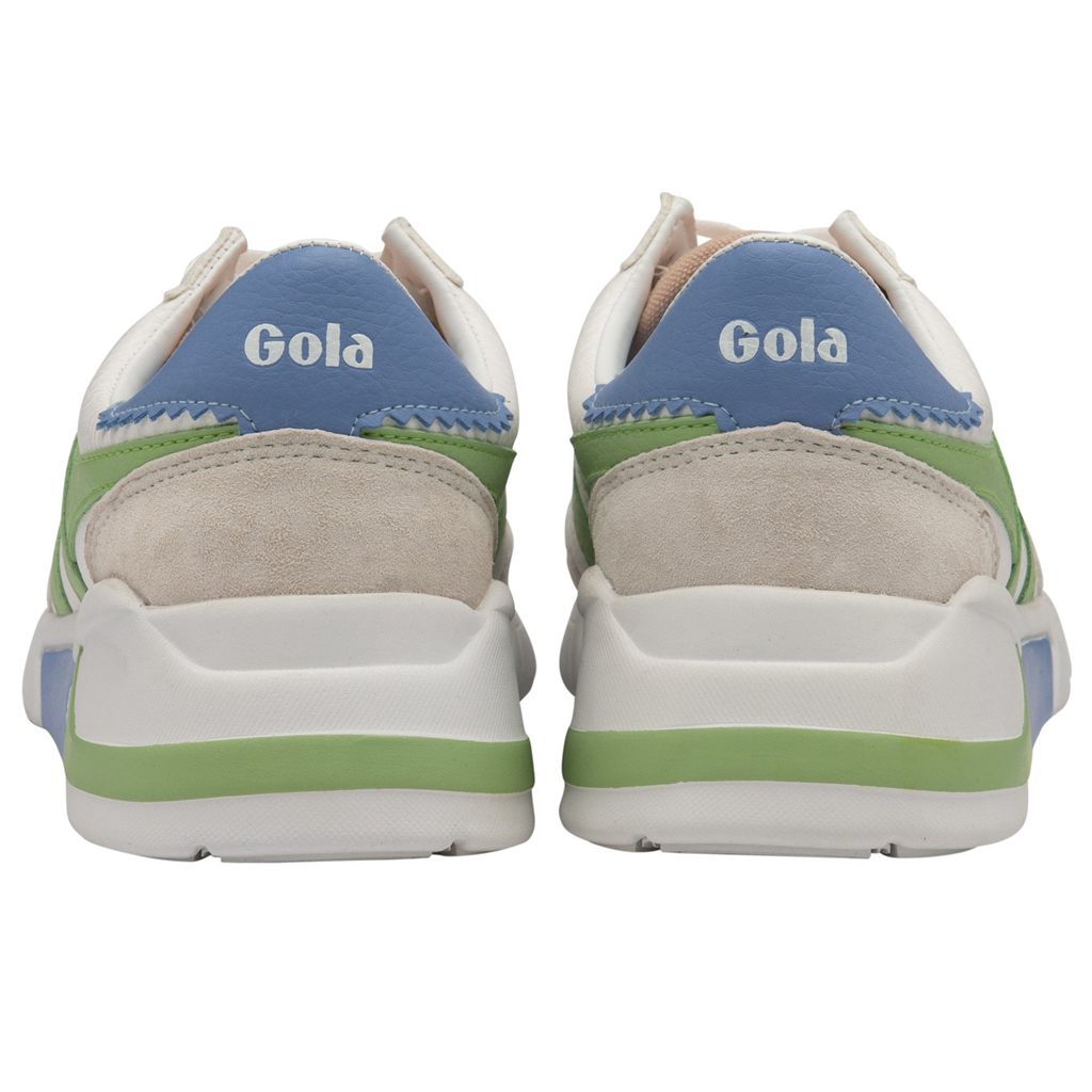 Gola Classics Eclipse California Sneakers Blancas Verde Azules Colombia | 716EUILPM
