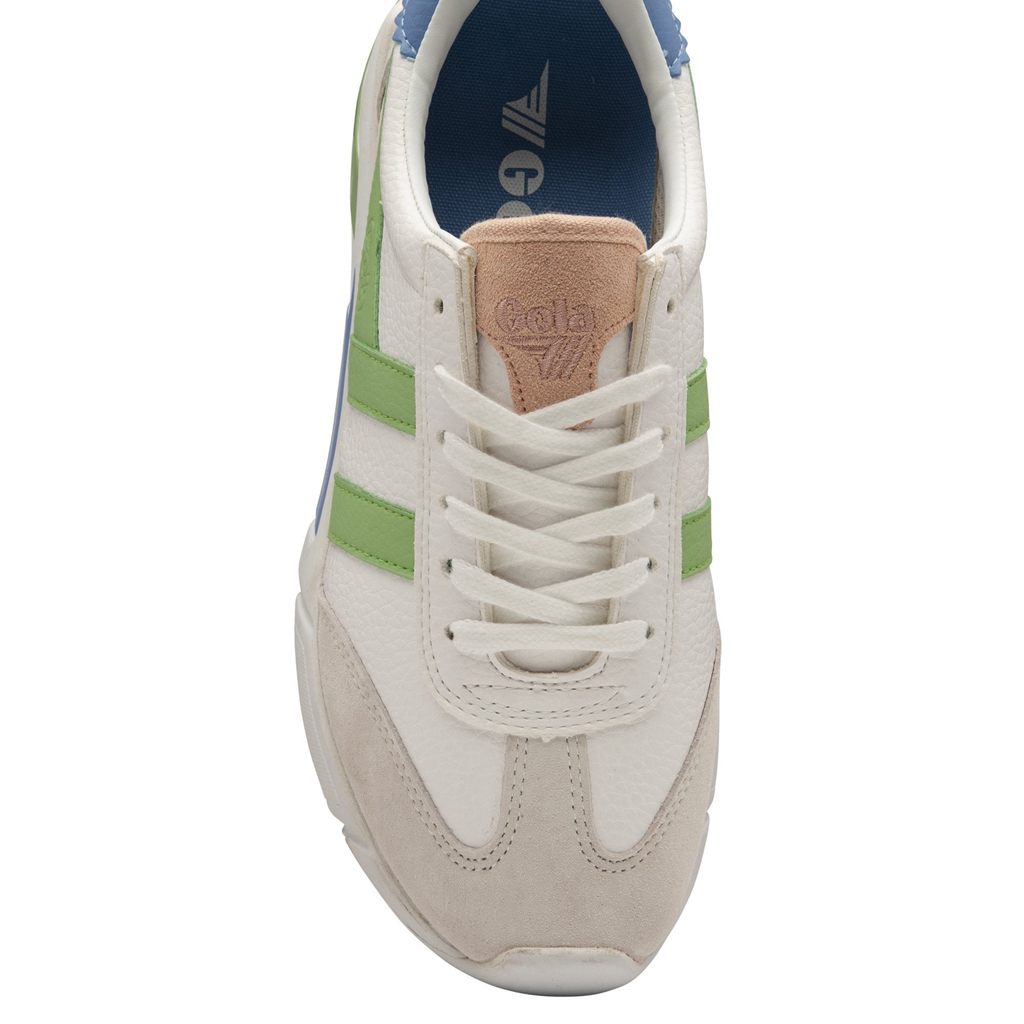 Gola Classics Eclipse California Sneakers Blancas Verde Azules Colombia | 716EUILPM