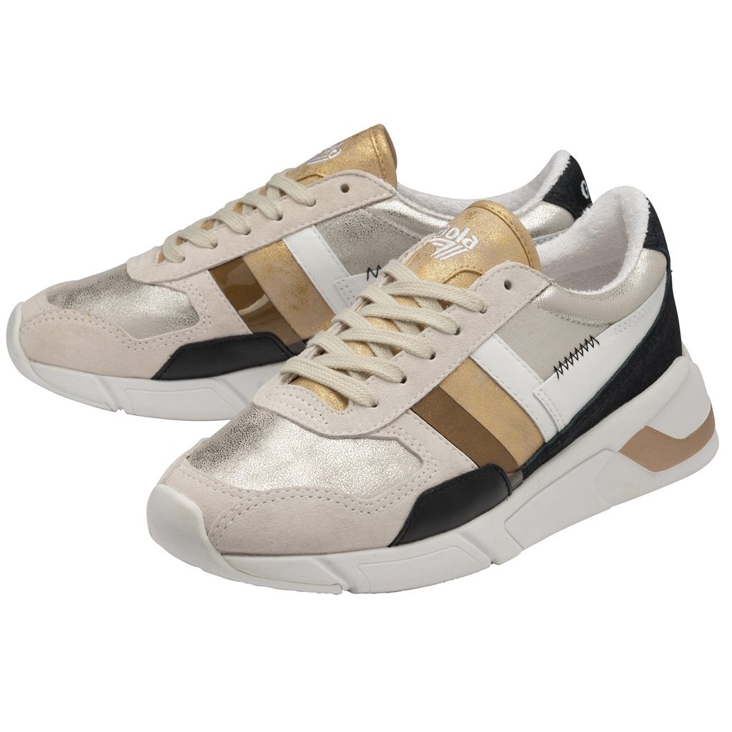 Gola Classics Eclipse Mode Sneakers Plateadas Doradas Colombia | 702LWJIDT