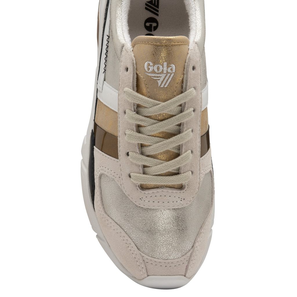 Gola Classics Eclipse Mode Sneakers Plateadas Doradas Colombia | 702LWJIDT