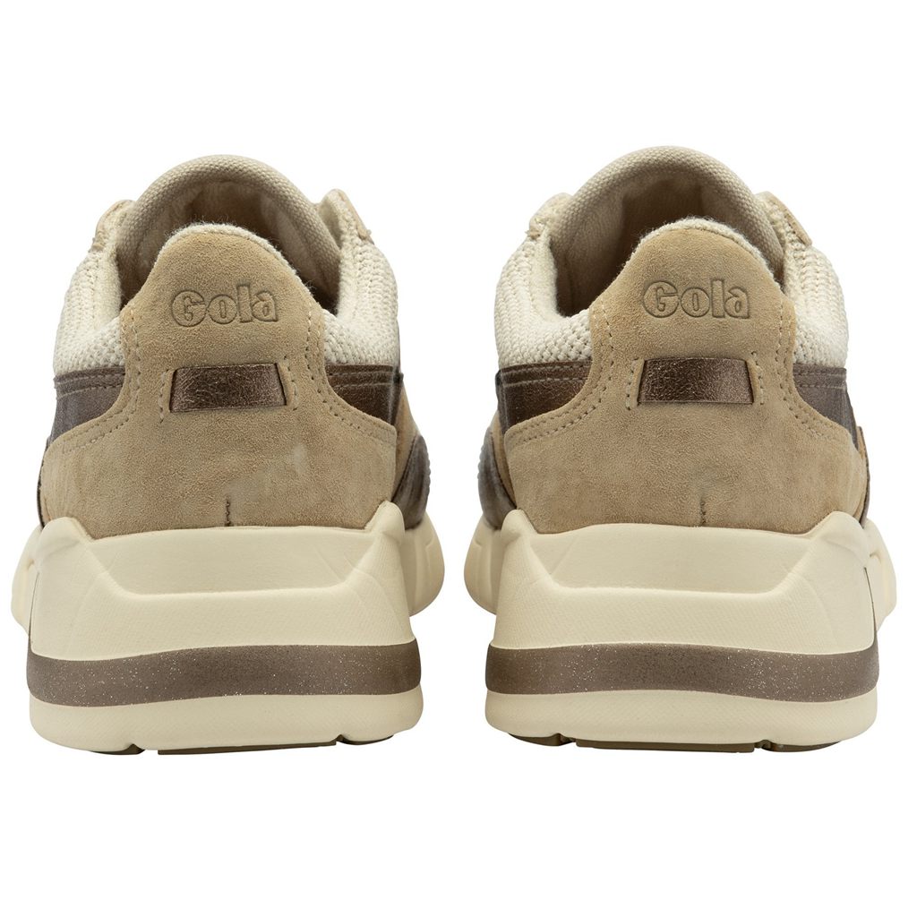 Gola Classics Eclipse Mode Sneakers Wheat Oat Bronze Colombia | 654VHBOLQ