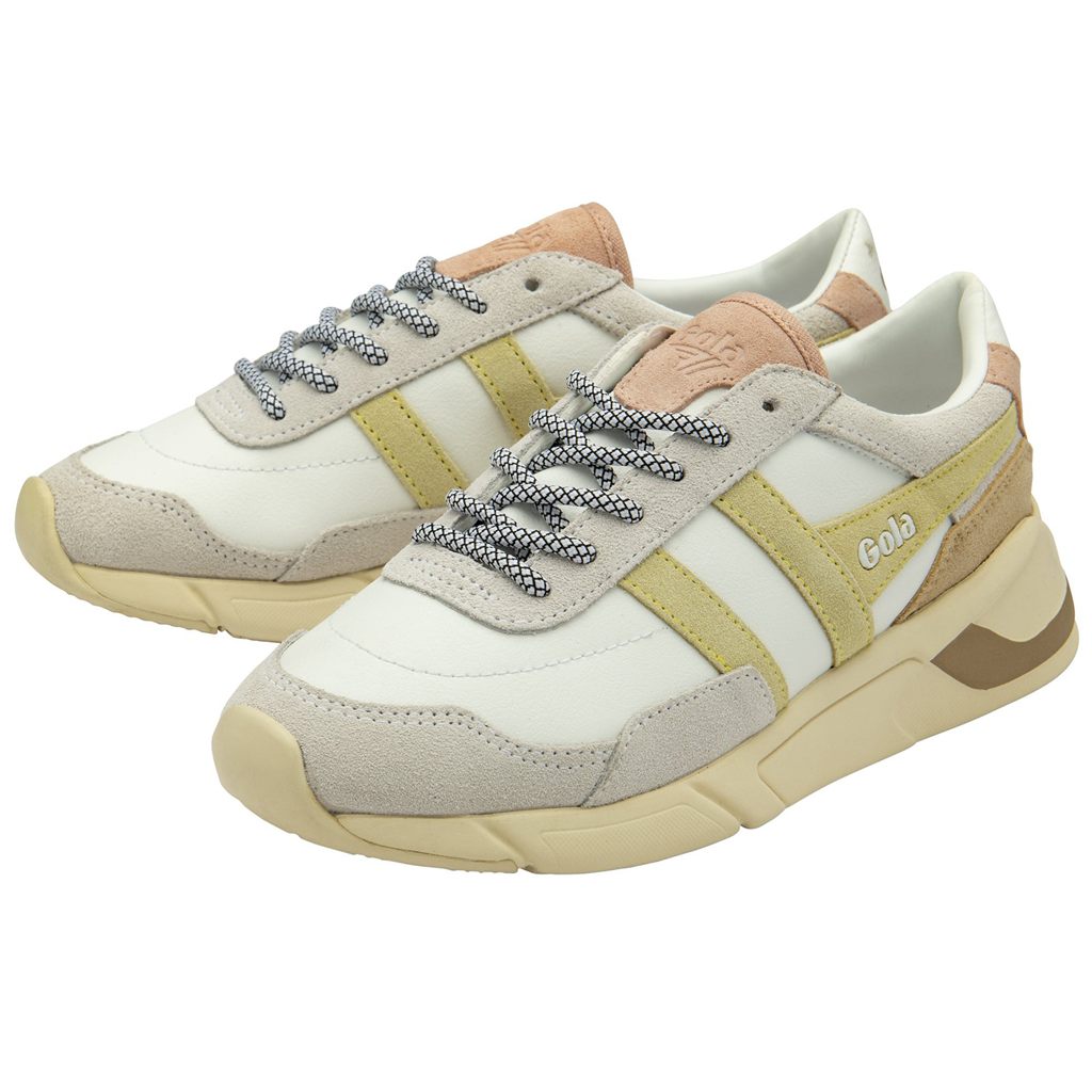 Gola Classics Eclipse Pure Sneakers Blancas Limón Rosas Colombia | 716EUGKFN