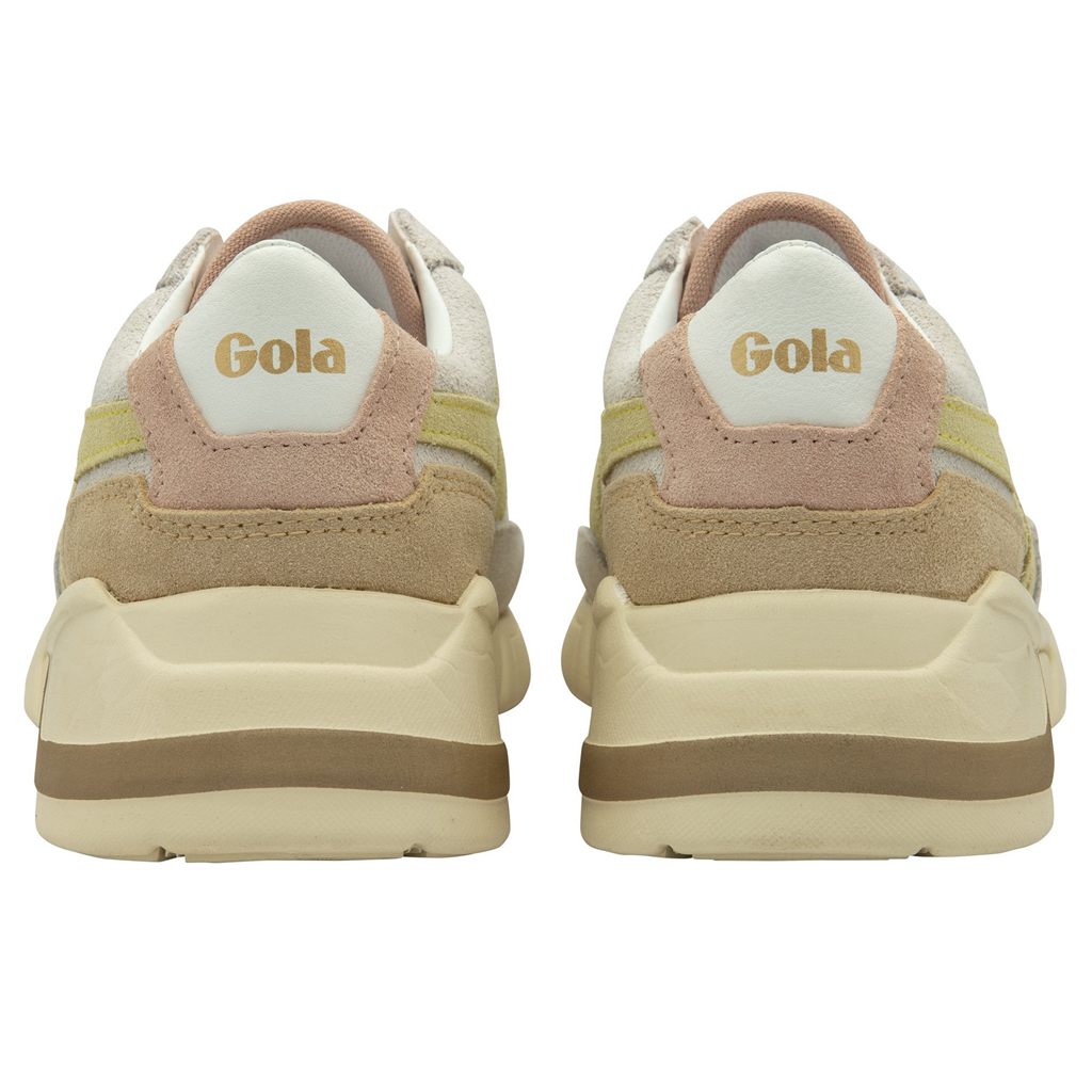 Gola Classics Eclipse Pure Sneakers Blancas Limón Rosas Colombia | 716EUGKFN
